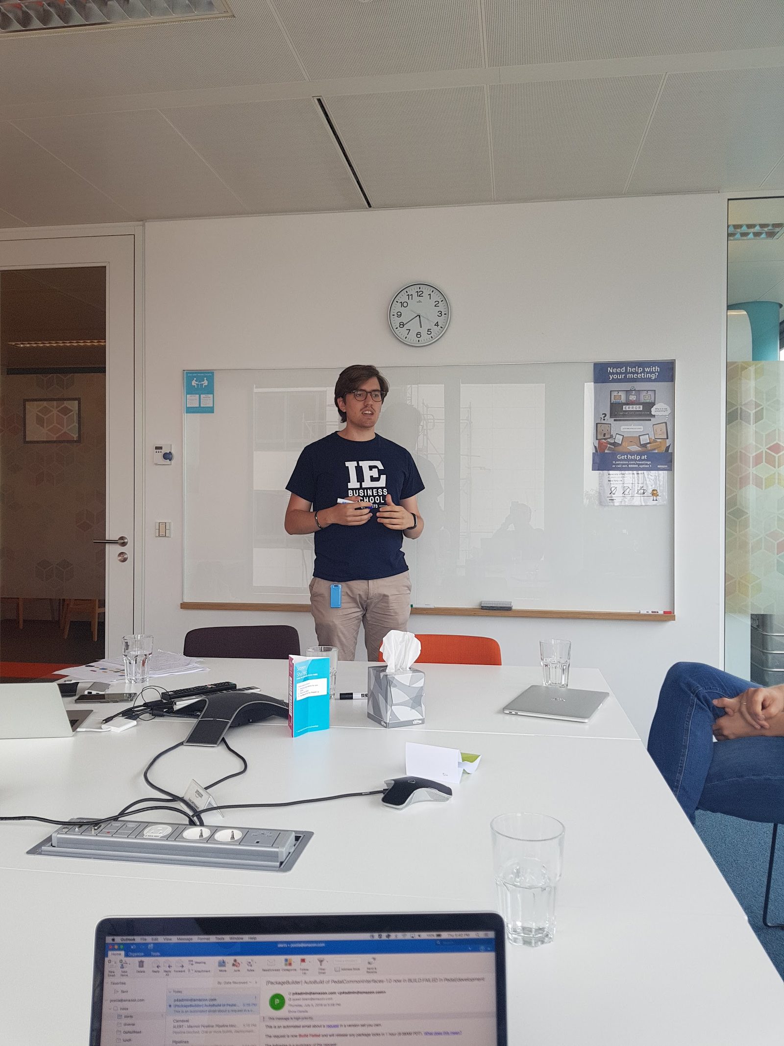 Presenting to students