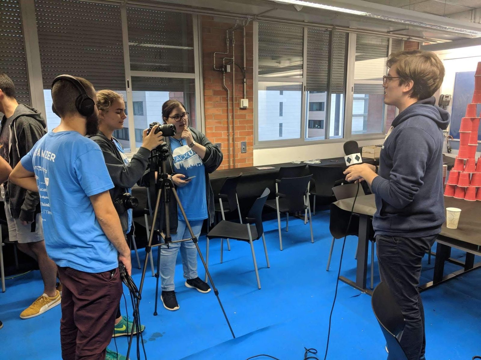 Networking and Q&A after a talk